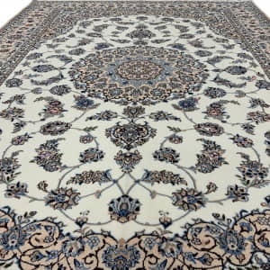 Rug# 10339, Suerfine Nain , 6LA quality, wool & silk pile, 900K kpsqm, collectable, Persia, size 257x176 cm (9)