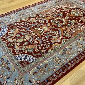 Rug# 26207 Turkish Hereke, signed piece, circa 1999, fine wool pile, 16x16 quality, immaculate, Sultan Ahmad Tree of Life with Mehrab, Size 230x150 cm (3)