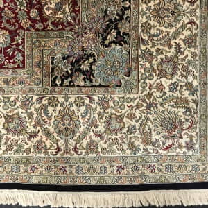 #23790 Suerfine pure silk on silk Kashmir, 1m knots per sq.m , size 378x278 cm RRP $50,000 , Special $18000 (2)