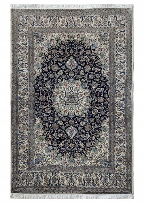 Rug# 10236, Superfine 9LA Nain , c.1960, Shahabbassi design, wool & silk pile, Pahlavi era, 550k KPSQM, Persia, size 310x212 cm (2)