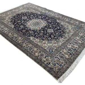 Rug# 10236, Superfine 9LA Nain , c.1960, Shahabbassi design, wool & silk pile, Pahlavi era, 550k KPSQM, Persia, size 310x212 cm (3)