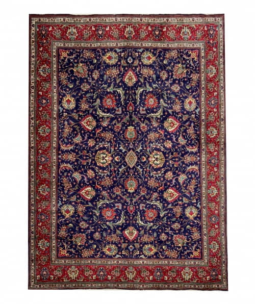 Rug# 10264, Tabriz , circa 1950, Safavid all over floral design, wool pile, 350,000 KPSQM, Persia,, size 394x297 cm (2)