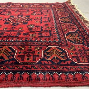 Rug# 26236, Superfine Afghan Kokndooz , Modern weave, fine wool pile, classoc design , Size 345x82 cm (3)