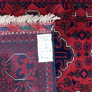 Rug# 26396. Ersari Turkaman, Garden design, woven by women artisans, HSW, Veg dyes, Size 117x82 cm (4)
