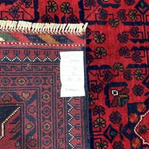 Rug# 26400. Ersari Turkaman, Stylized flowers design, woven by women artisans, HSW, Veg dyes, Size 190x150 cm (4)