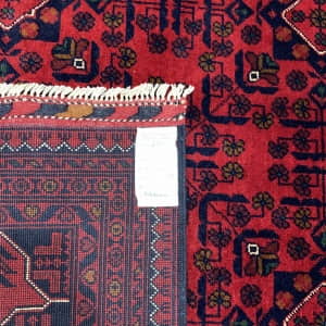 Rug# 26401. Ersari Turkaman, Stylized flowers design, woven by women artisans, HSW, Veg dyes, Size 190x149 cm (4)