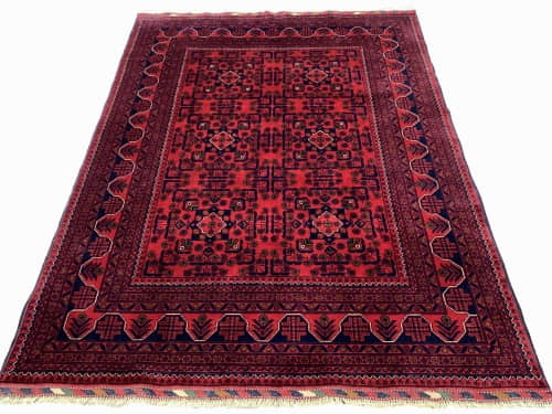 Rug# 26401. Ersari Turkaman, Stylized flowers design, woven by women artisans, HSW, Veg dyes, Size 190x149 cm