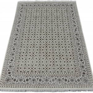 Rug# 31094, New weave Jaipur carpet in all over Herati or Mahi design, fine NZ wool & silk inlay, 400,000 asymmetrical knots, size 202x146 cm (1)