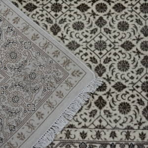 Rug# 31094, New weave Jaipur carpet in all over Herati or Mahi design, fine NZ wool & silk inlay, 400,000 asymmetrical knots, size 202x146 cm (2)