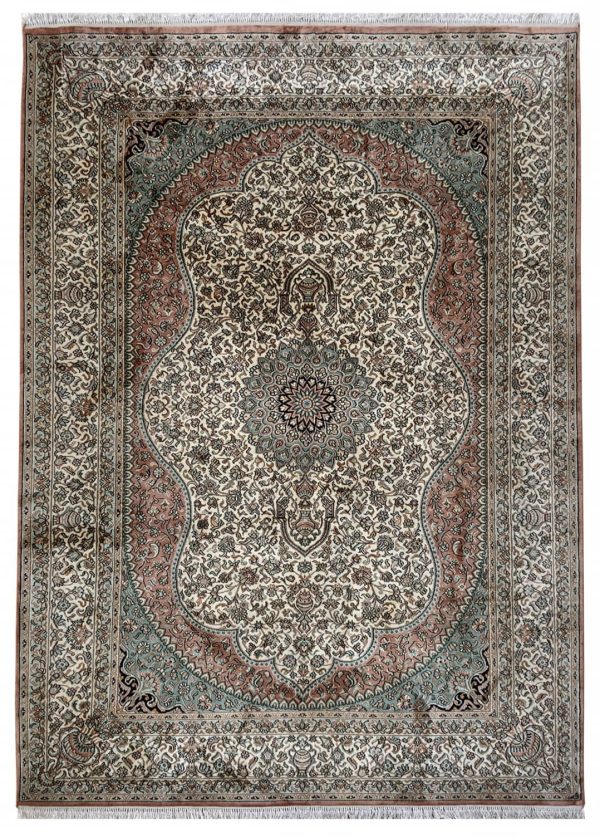 Kashmir Silk floral-design 240x173cm
