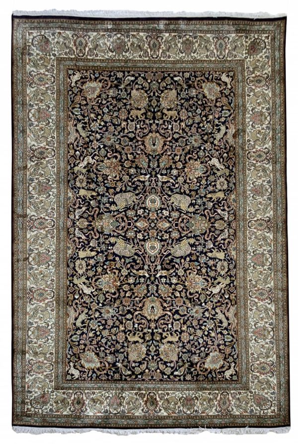 Kashmir Silk hunting-design 281x183cm