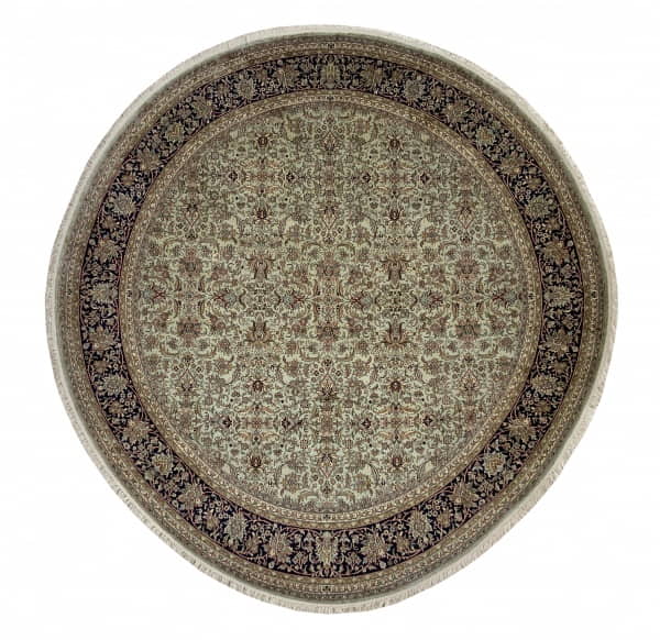 Kashmir Silk Round-rug 248cm-diametre