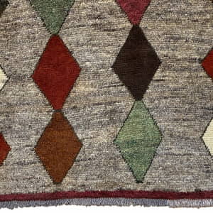 Rug# 6959, Mid century Nomadic Gabbeh, Handspun wool pile and foudation, Qashaqai tribe, Southern Persia, size 170x106 cm (8)