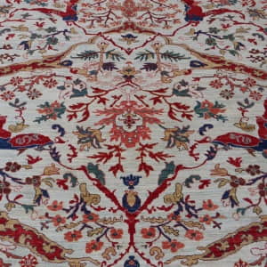 Rug# 26213, Oversize Afghan Turkaman weave, 17th c famous Ajdari Bijar design, HSW, veg dyes, rare, custom made Size 535x388 cm (4)