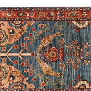Rug# 20317, Afghan Turkaman weave Vegetabke dye hall runner, 19th century Farahan design, size 423x79 cm (3)