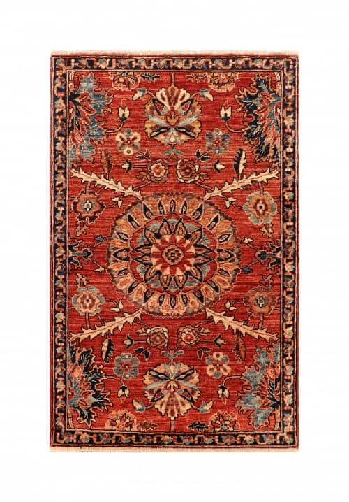 Rug# 20320, Afghan Turkaman weave Vegetabke dye hall runner, 19th century Farahan design, size 145x92 cm