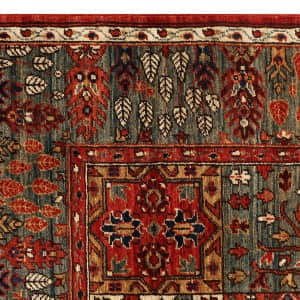 Rug# 20397, Afghan Turkaman weave Vegetabke dye hall runner, 19th century Farahan design, size 213x156 cm (2)