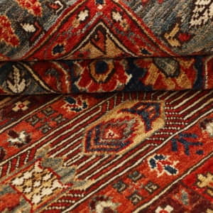 Rug# 20397, Afghan Turkaman weave Vegetabke dye hall runner, 19th century Farahan design, size 213x156 cm (3)