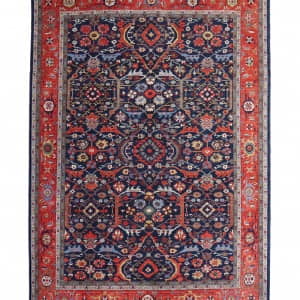 Rug# 26422, Afghan Turkaman weave Serapi, Vegetable dye Revial of a 19th century Bijar design, size 419x303 cm .1