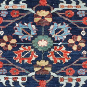 Rug# 26422, Afghan Turkaman weave Serapi, Vegetable dye Revial of a 19th century Bijar design, size 419x303 cm (3)