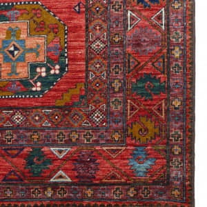 Rug# 26436 Ersari Turkaman, circa 2010, vegetable dyes, all wool, Afghan, size 274x180 cm (5)