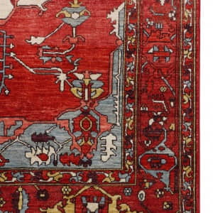 Rug# 26463, Afghan Turkaman weave Serapi, Vegetable dye Revial of a 18th century Heriz design, size 275x174 cm (5)