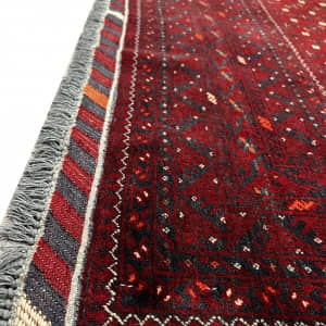 Rug# 26473. Superfine Ersari Turkaman, circa 1960, all wool pile and foundation, Afghan, size 290x196 cm (4)