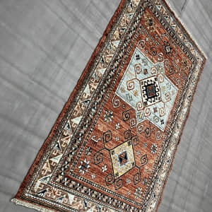Rug# 26478. Afghan Turkaman weave, circa 2010, 19th century Kazak inspired, HSW & Veg dyes, size 195x125 cm (2)