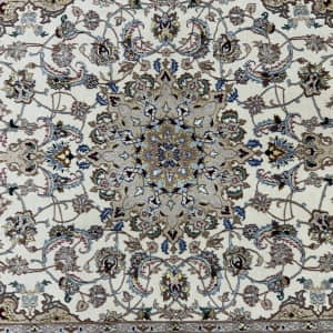 Rug#10632, Superfine Isfehan, full silk base and inlay, 850K kpsqm, c.1990, Rare piece, Persia, size 238x157 cm (5)