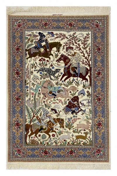 Hunting Pictorial Isfahan 194x128cm