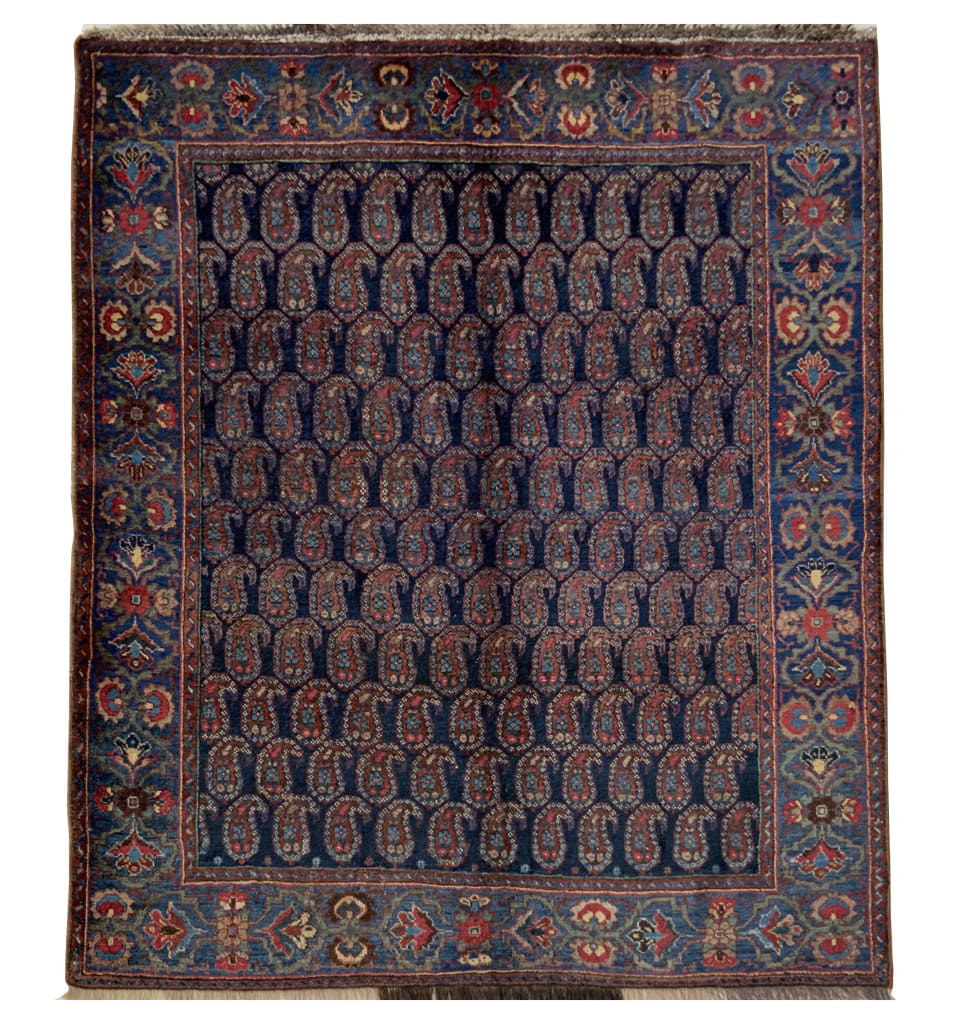 Antique Bijar Square rug