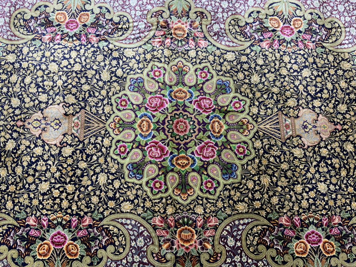 Persian Qum, pure Caspian silk