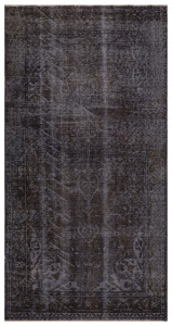 Overdyed vintage rug 261x136cm