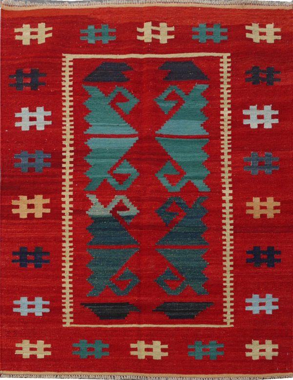 Modern Afghan maimaneh-Kilim 181x125cm