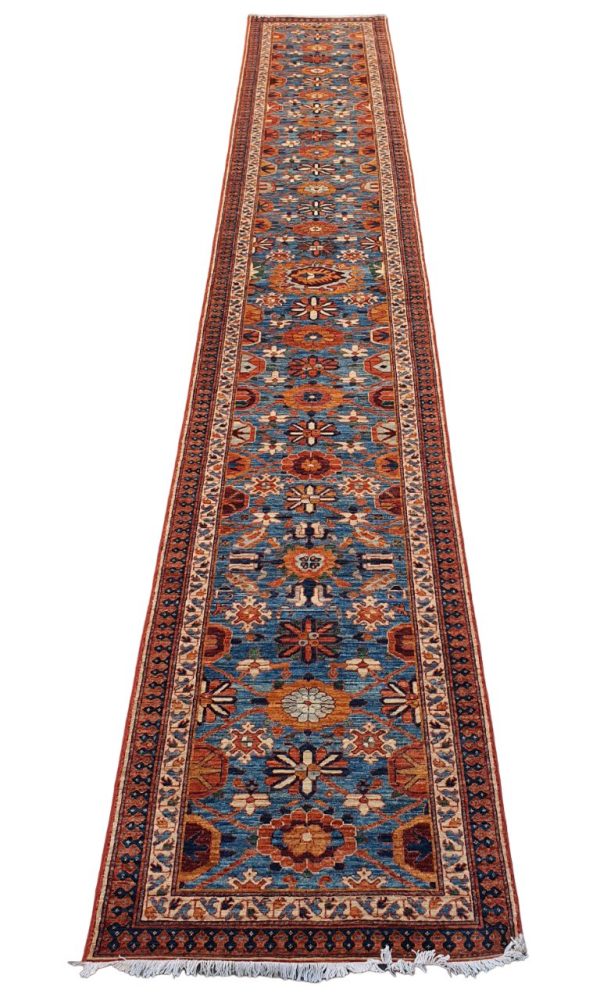 Afghan Turkaman Caucasian-inspired 588x89cm